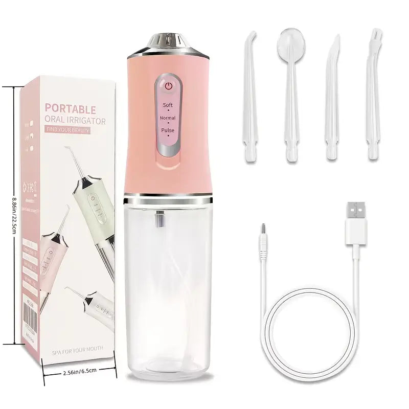Smart Electric Water Flosser-USB Rechargeable Oral Irrigator for Deep Teeth & Gum Cleaning