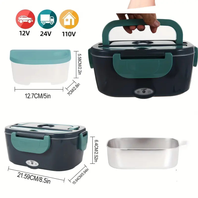 0.5L Electric Lunch Box & Food Warmer – Portable Heated Meal Container for Car & Home