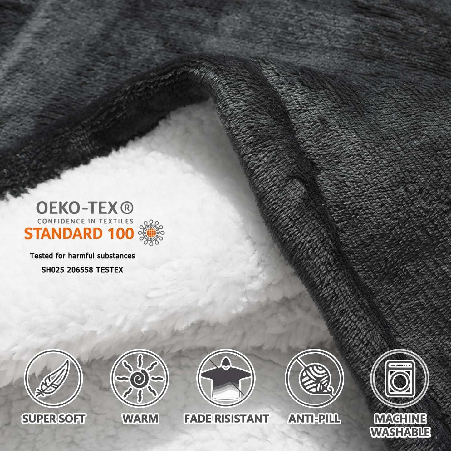 Wearable Blanket Hoodie, Oversized Sherpa Fleece Sweatshirt with Giant Pocket, Birthday Gifts for Women, Warm Christmas Gift for Mom, Sister