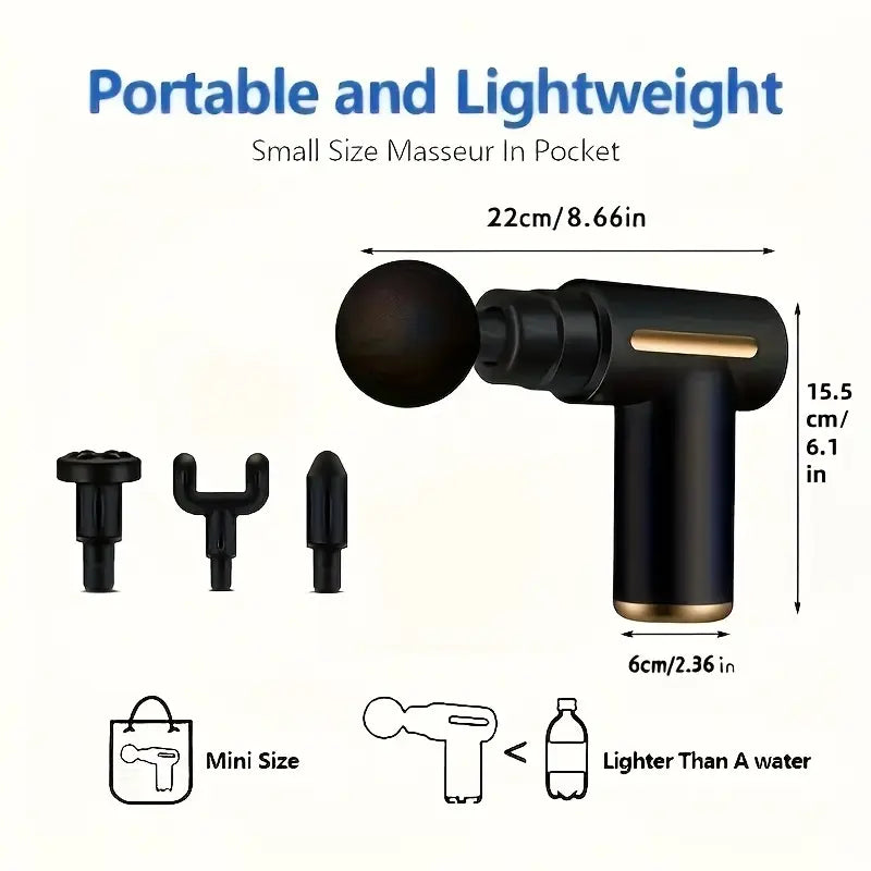 Fascia Electric Massage Gun – Deep Tissue Handheld Muscle Massager