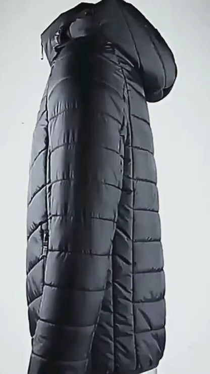 Unisex 9-Zone USB Heated Jacket – Winter Outdoor Thermal Coat with Detachable Hood